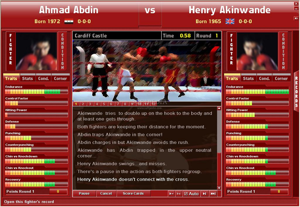 title bout championship boxing pt games
